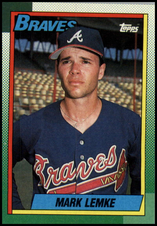 1990 Topps #451 Mark Lemke VG Atlanta Braves 