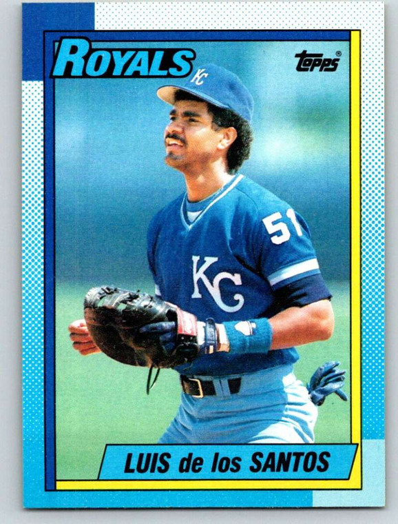 1990 Topps #452 Luis De Los Santos VG Kansas City Royals 