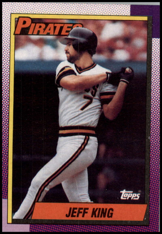 1990 Topps #454 Jeff King VG Pittsburgh Pirates 