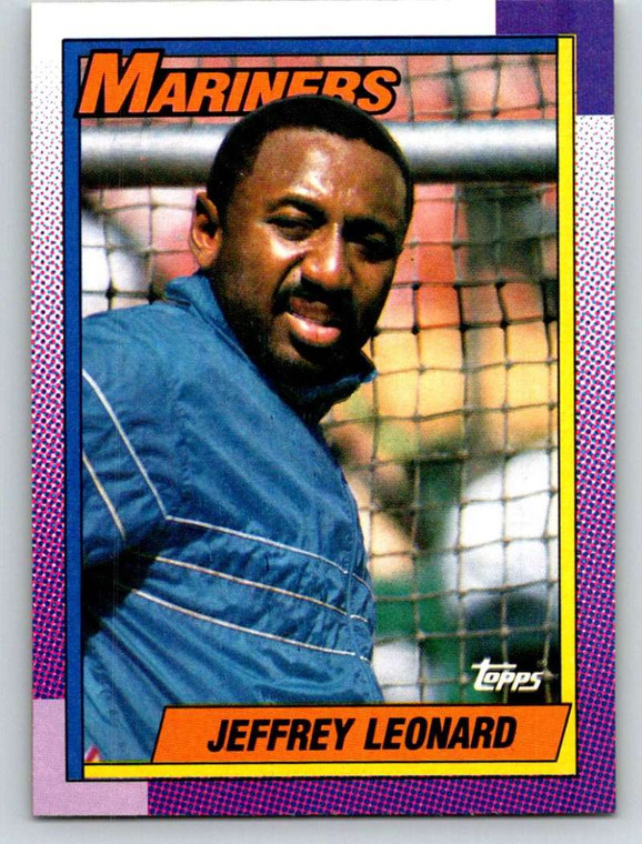 1990 Topps #455 Jeffrey Leonard VG Seattle Mariners 