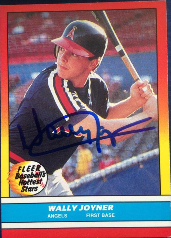 Wally Joyner Autographed 1988 Fleer Baseball's Hottest Stars #21