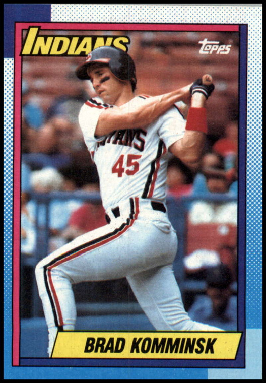 1990 Topps #476 Brad Komminsk VG Cleveland Indians 