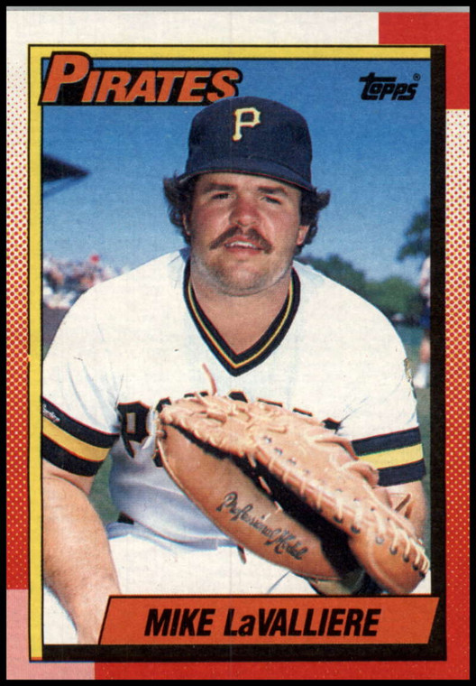 1990 Topps #478 Mike LaValliere VG Pittsburgh Pirates 