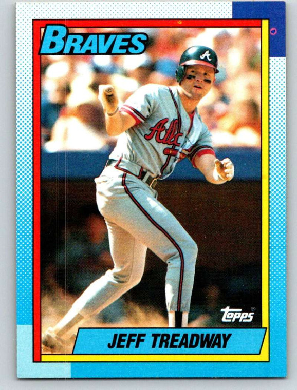 1990 Topps #486 Jeff Treadway VG Atlanta Braves 