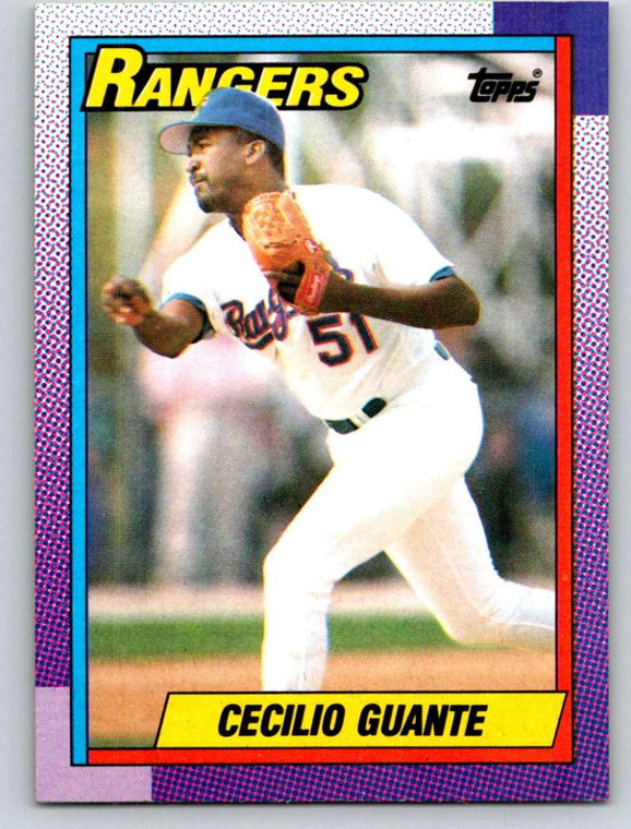 1990 Topps #532 Cecilio Guante VG Texas Rangers 