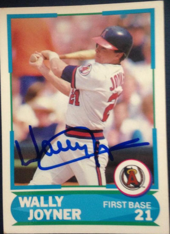 Wally Joyner Autographed 1988 Score Young Superstars I #27