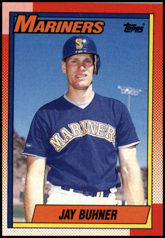 1990 Topps #554 Jay Buhner VG Seattle Mariners 