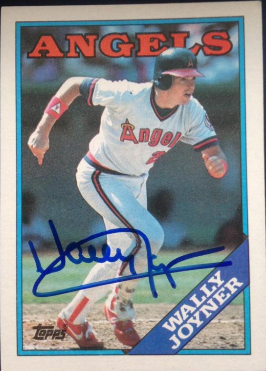 SOLD 4362 Wally Joyner Autographed 1988 Topps #420