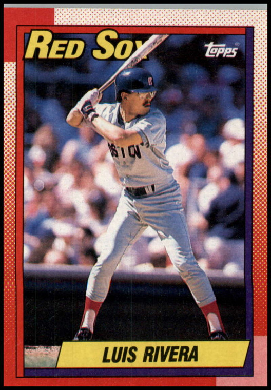 1990 Topps #601 Luis Rivera VG Boston Red Sox 