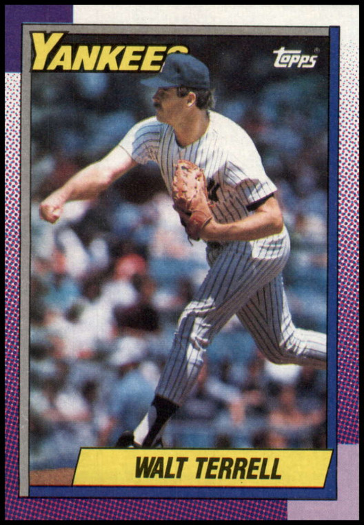 1990 Topps #611 Walt Terrell VG New York Yankees 