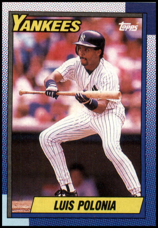 1990 Topps #634 Luis Polonia VG New York Yankees 