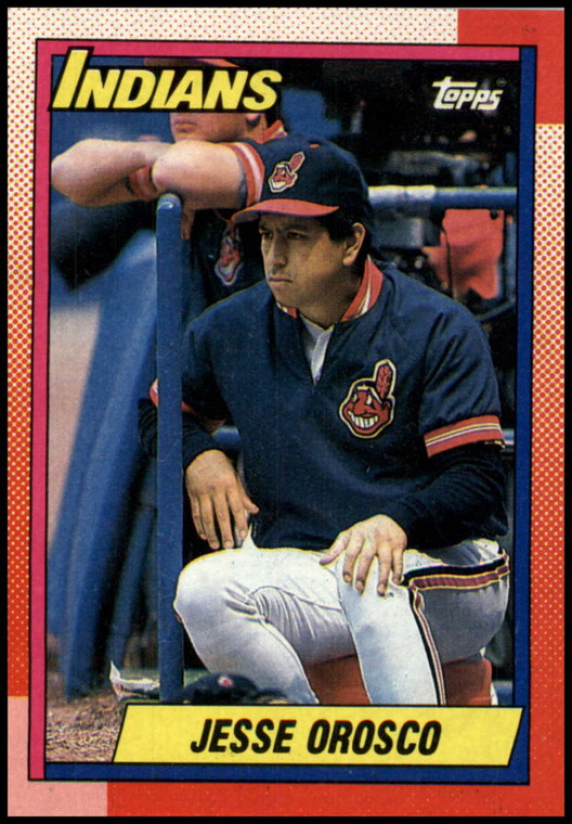 1990 Topps #636 Jesse Orosco VG Cleveland Indians 