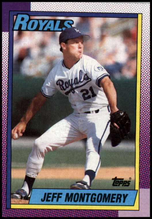 1990 Topps #638 Jeff Montgomery VG Kansas City Royals 