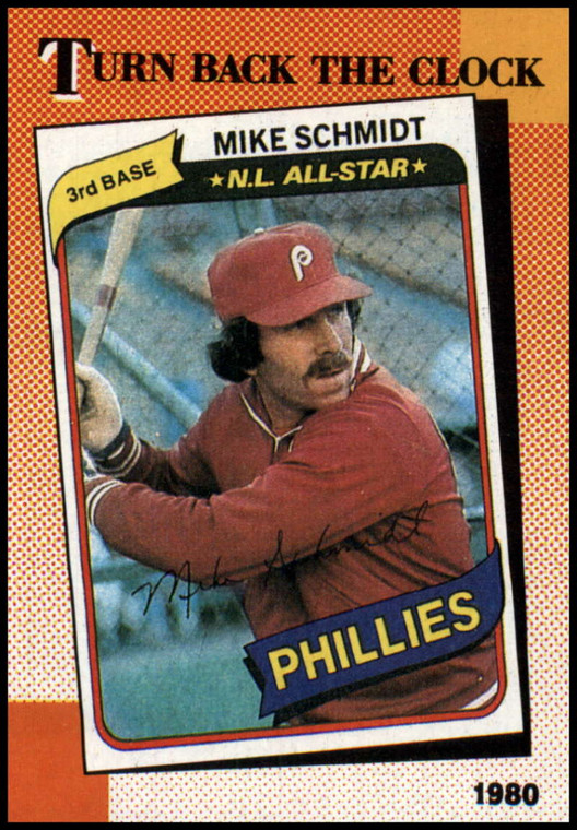 1990 Topps #662 Mike Schmidt TBC VG Philadelphia Phillies 