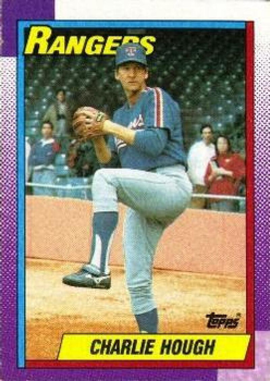 1990 Topps #735 Charlie Hough VG Texas Rangers 