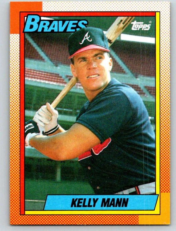 1990 Topps #744 Kelly Mann VG RC Rookie Atlanta Braves 