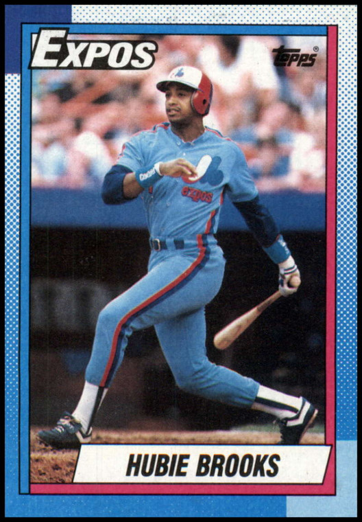 1990 Topps #745 Hubie Brooks VG Montreal Expos 