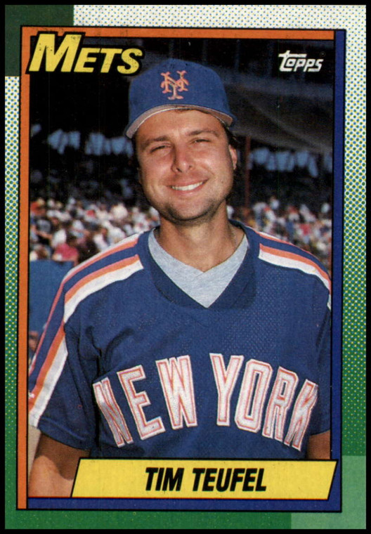 1990 Topps #764 Tim Teufel VG New York Mets 