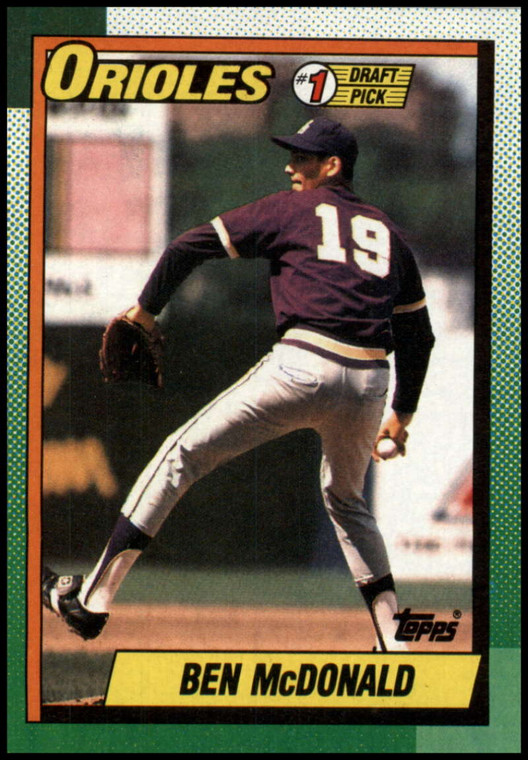 1990 Topps #774 Ben McDonald VG RC Rookie Baltimore Orioles 
