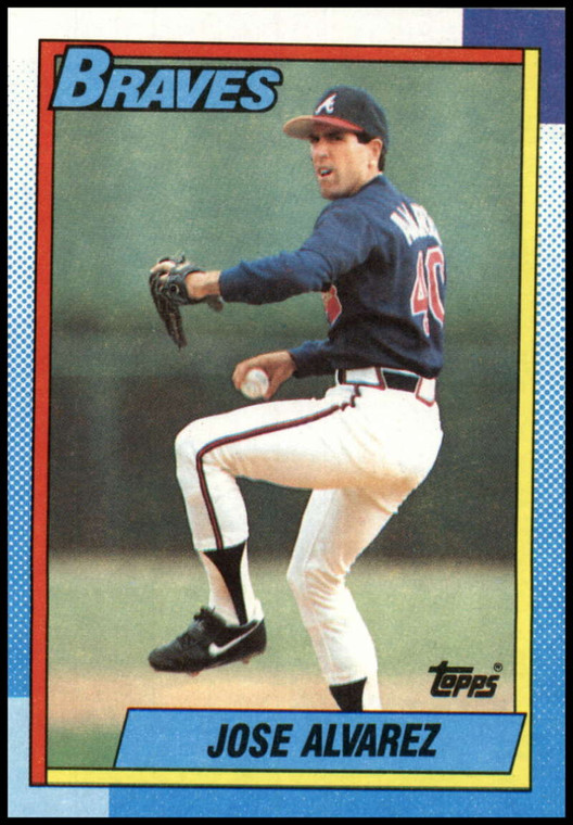 1990 Topps #782 Jose Alvarez VG Atlanta Braves 