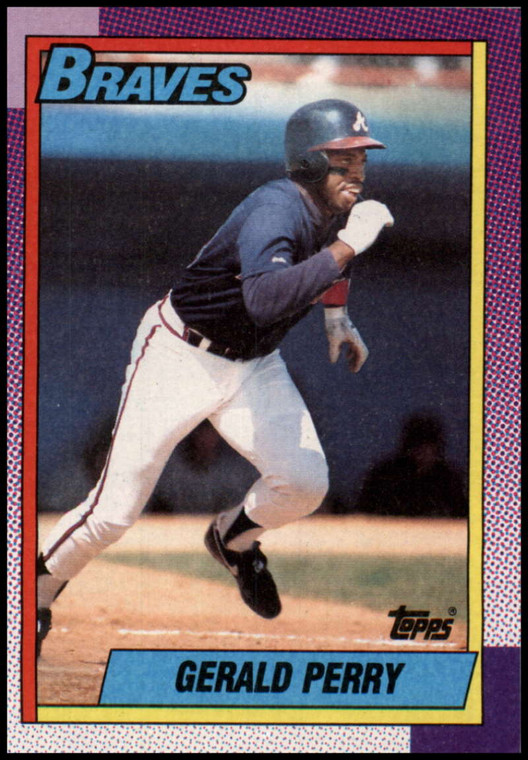 1990 Topps #792 Gerald Perry VG Atlanta Braves 