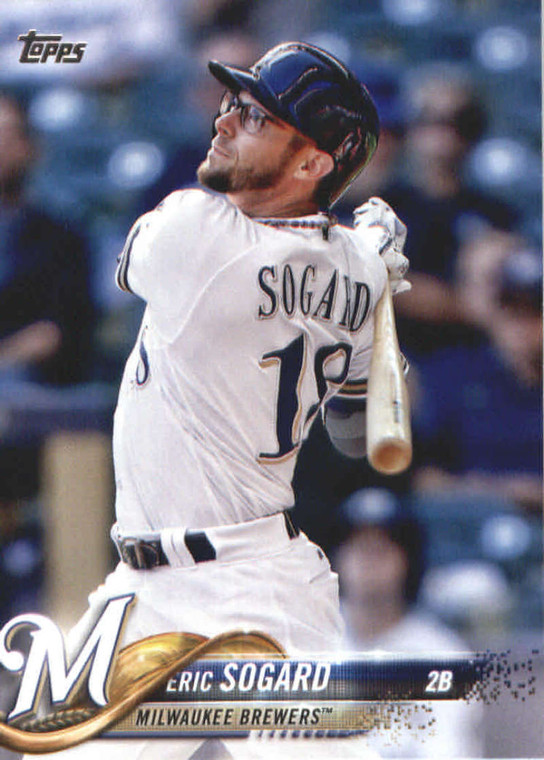 2018 Topps #666 Eric Sogard NM-MT Milwaukee Brewers 