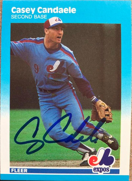 Casey Candaele Autographed 1987 Fleer Update #U-16