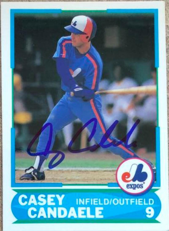 Casey Candaele Autographed 1988 Score Young Superstars I #34