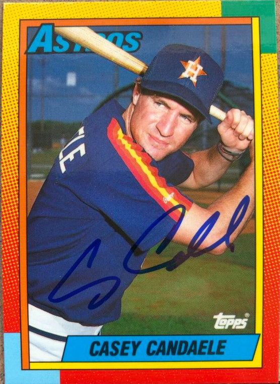 Casey Candaele Autographed 1990 Topps Traded Tiffany #17T