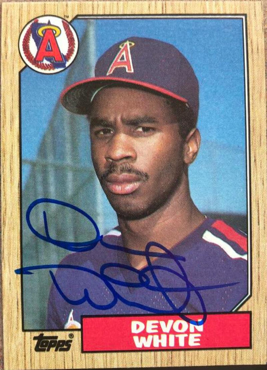Devon White Autographed 1987 Topps #139