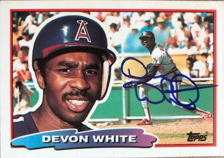 Devon White Autographed 1988 Topps Big #145