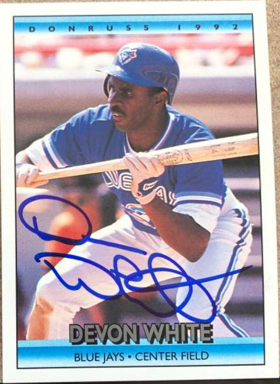 Devon White Autographed 1992 Donruss #180