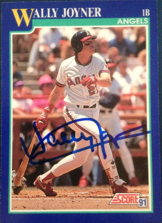 Wally Joyner Autographed 1991 Score #470