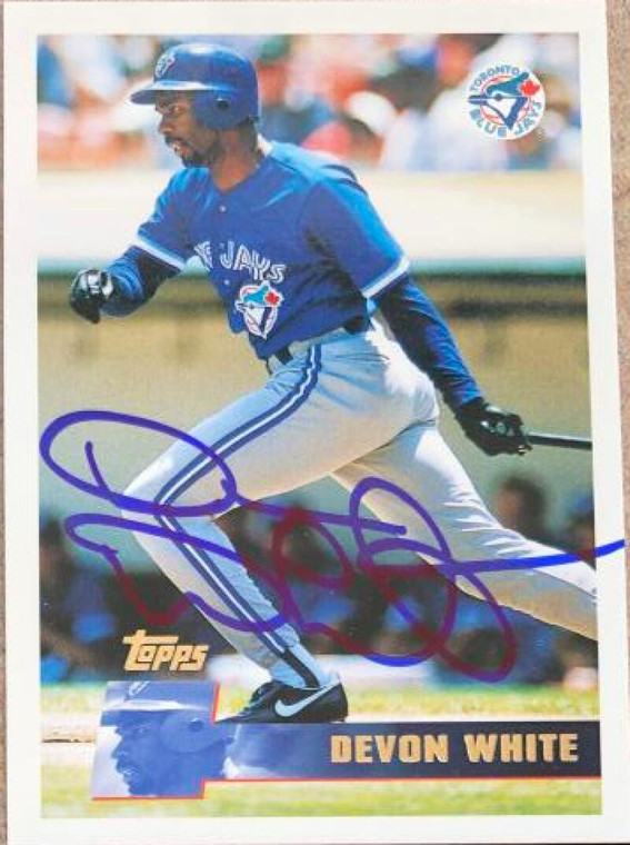 Devon White Autographed 1996 Topps #209