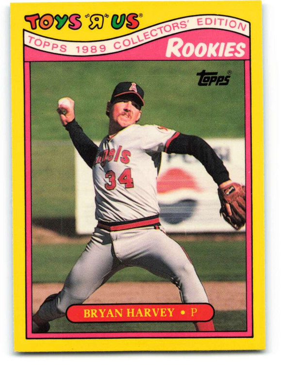 1989 Topps Toys R Us Rookies #13 Bryan Harvey NM-MT  California Angels 