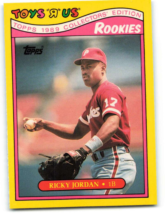 1989 Topps Toys R Us Rookies #17 Ricky Jordan NM-MT  Philadelphia Phillies 