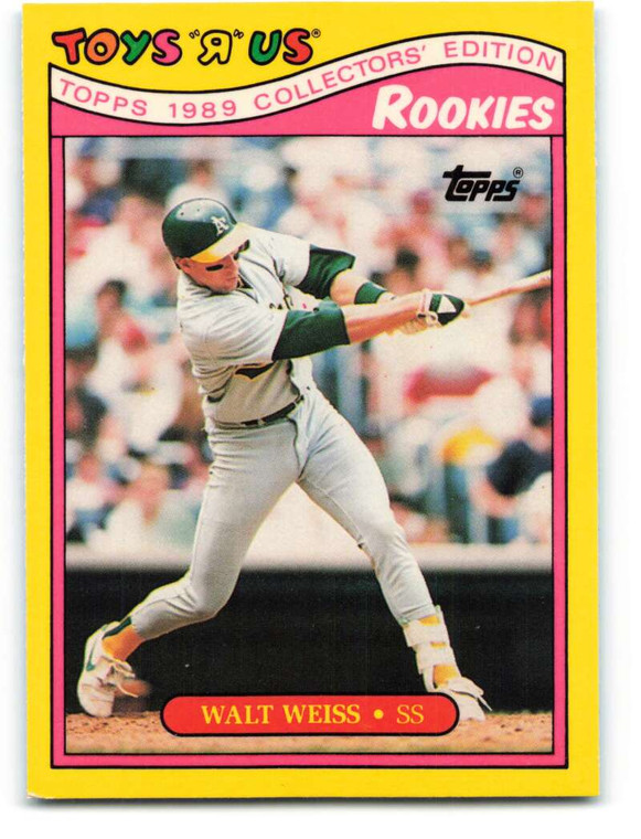 1989 Topps Toys R Us Rookies #32 Walt Weiss NM-MT  Oakland Athletics 