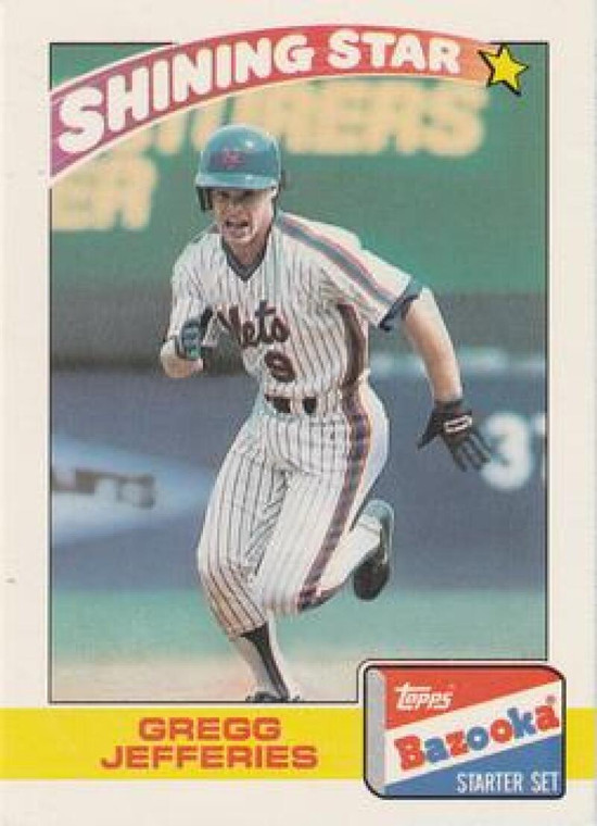 1989 Topps Bazooka #16 Gregg Jefferies NM-MT New York Mets 