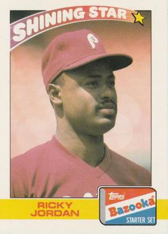 1989 Topps Bazooka #17 Ricky Jordan NM-MT Philadelphia Phillies 