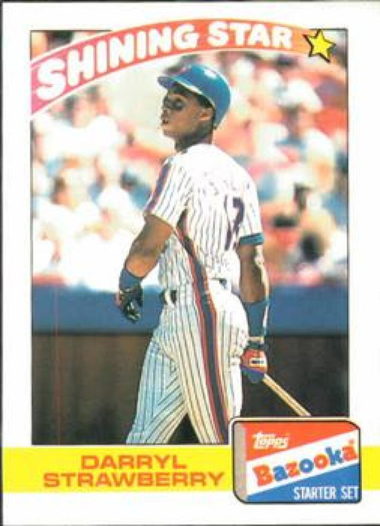 SOLD 119580 1989 Topps Bazooka #20 Darryl Strawberry NM-MT New York Mets 