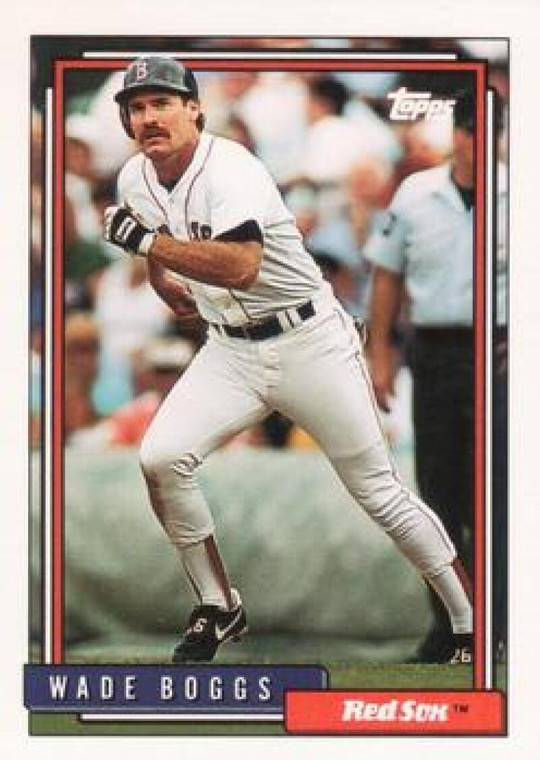 1992 Topps #10 Wade Boggs VG Boston Red Sox 