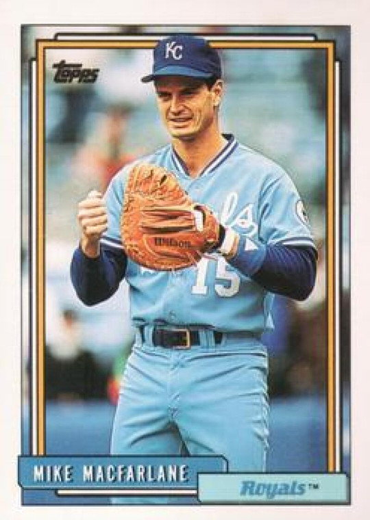 1992 Topps #42 Mike Macfarlane VG Kansas City Royals 