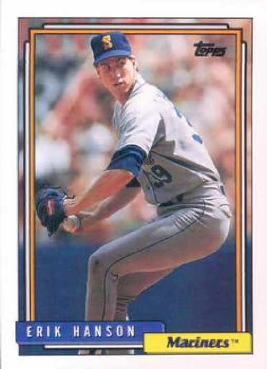 1992 Topps #71 Erik Hanson VG Seattle Mariners 