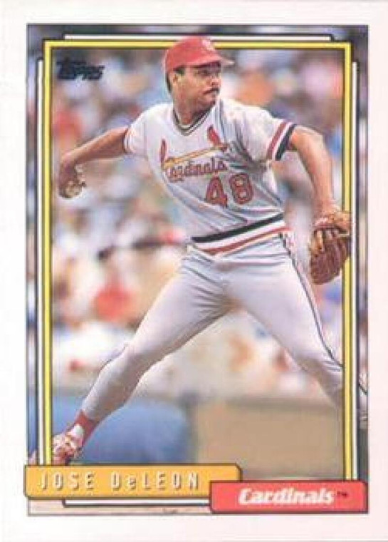 1992 Topps #85 Jose DeLeon VG St. Louis Cardinals 