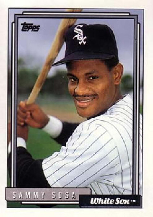 1992 Topps #94 Sammy Sosa VG Chicago White Sox 