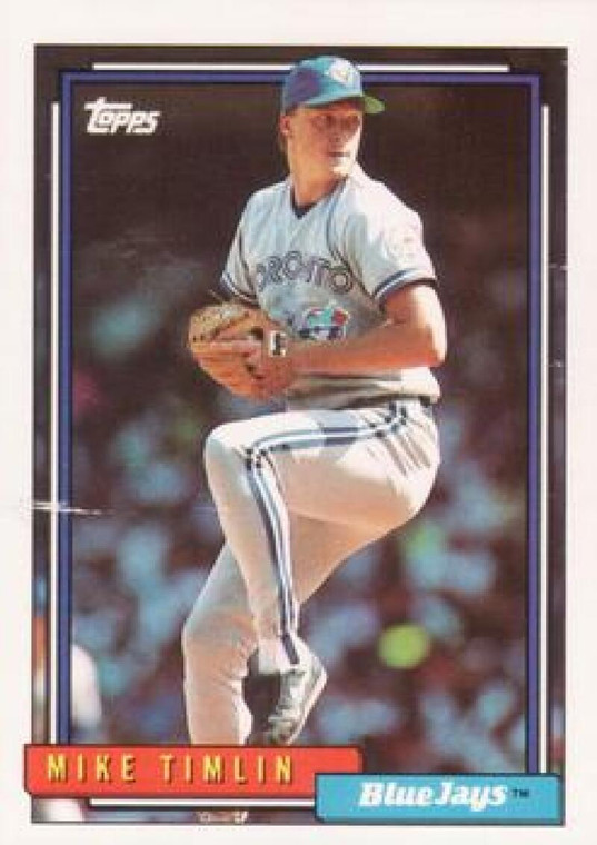 1992 Topps #108 Mike Timlin VG Toronto Blue Jays 