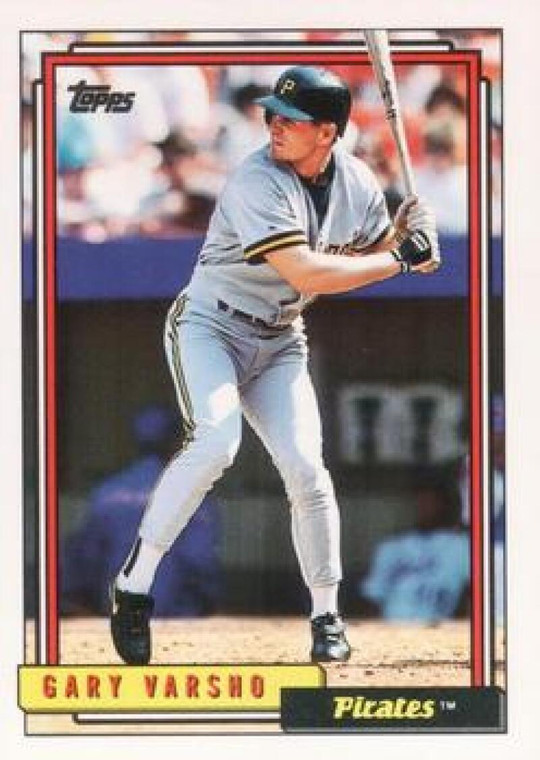 1992 Topps #122 Gary Varsho VG Pittsburgh Pirates 