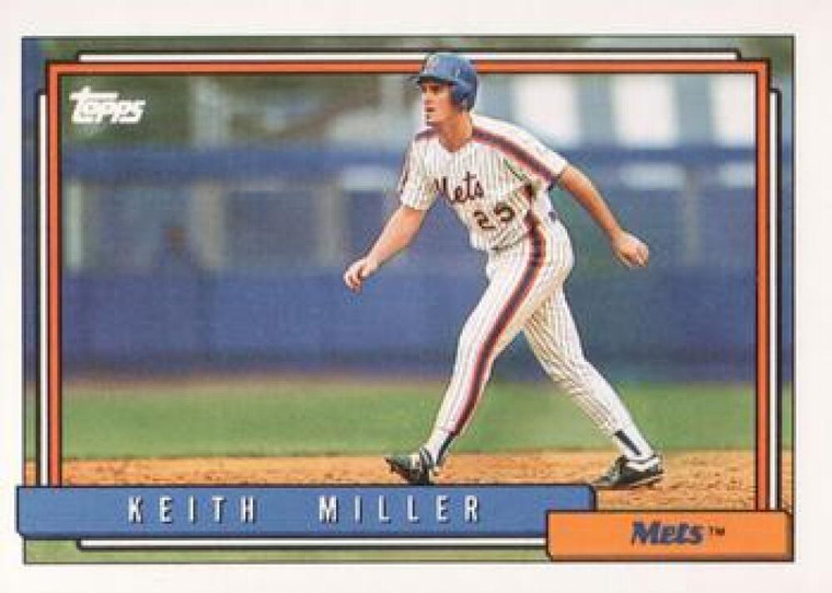 1992 Topps #157 Keith Miller VG New York Mets 