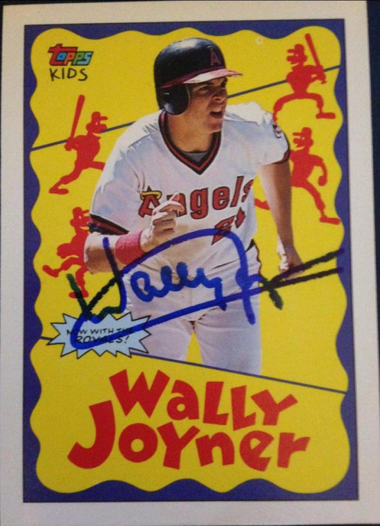 Wally Joyner Autographed 1992 Topps Kids #95