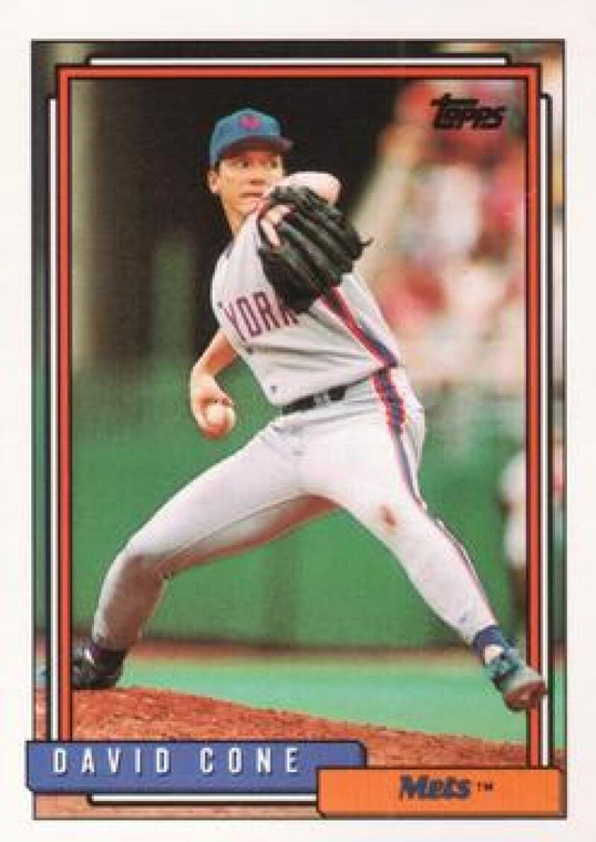 1992 Topps #195 David Cone VG New York Mets 